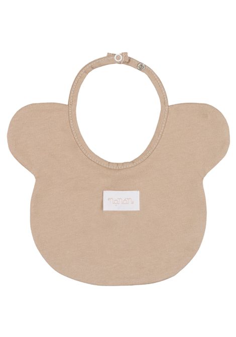Bavaglino neonato beige in cotone NANAN | E25110BEIGE