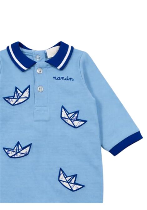 Tutina neonato cielo in cotone NANAN | E25128CIELO