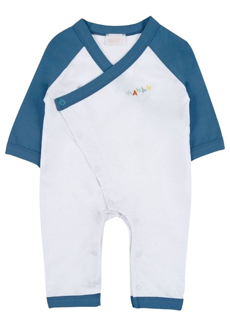 Tutina neonato azzurra in cotone NANAN | E25159AZZURRO