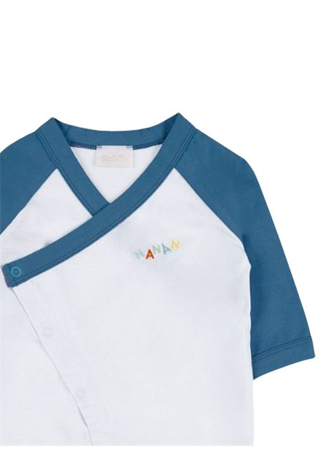 Tutina neonato azzurra in cotone NANAN | E25159AZZURRO