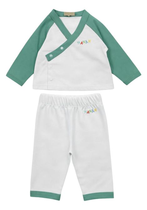 Completo neonato verde in cotone NANAN | E25160VERDE