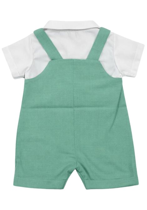Pagliaccetto neonato verde in cotone NANAN | E25164VERDE