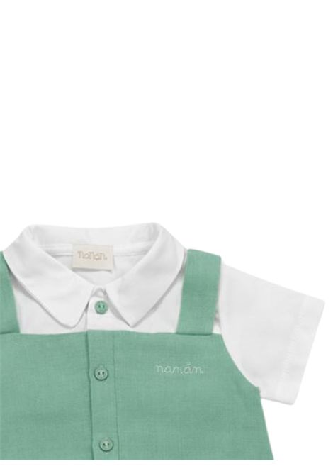 Pagliaccetto neonato verde in cotone NANAN | E25164VERDE