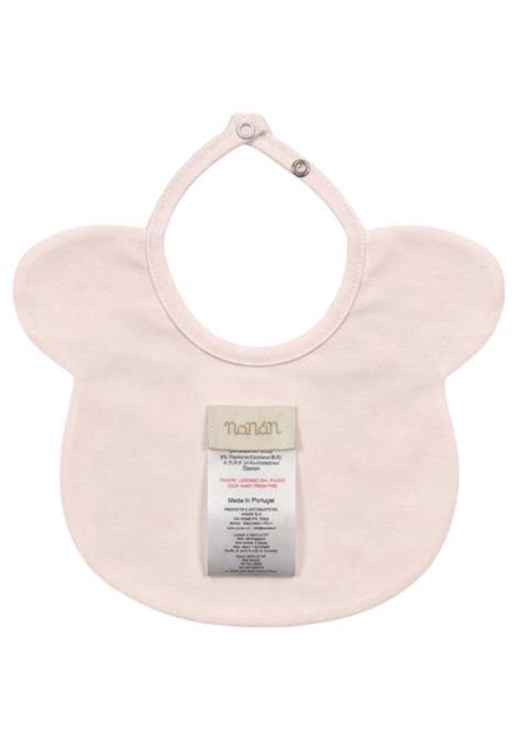 Bavaglino neonata rosa in cotone NANAN | E25182RROSA