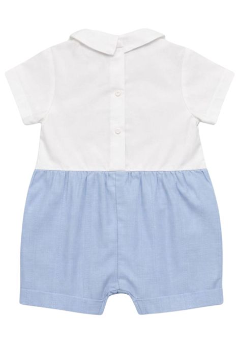 Pagliaccetto neonato azzurro in cotone NANAN | E25211AZZURRO