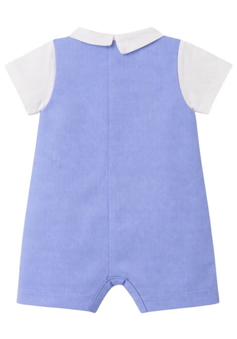 Pagliaccetto neonato azzurro in cotone NANAN | E25212AZZURRO