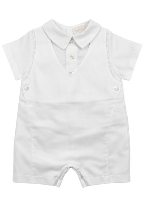 Pagliaccetto neonato panna in cotone NANAN | E25212PANNA