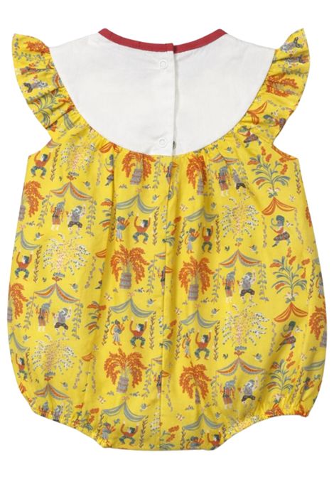 Pagliaccetto neonata giallo in cotone NANAN | E25483GIALLO