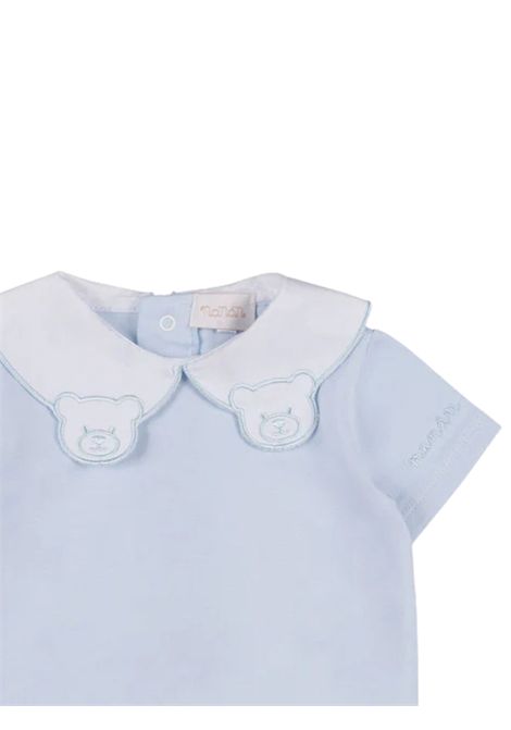 Baby blue cotton romper NANAN | E25579AZZURRO