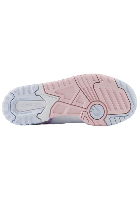 Scarpe bambina bianco/rosa in pelle NEW BALANCE | GSB550HW/PIABIANCO/ROSA
