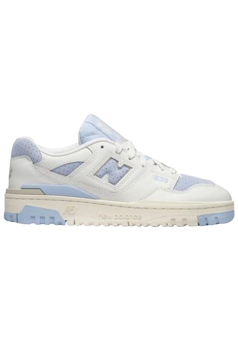 Scarpe unisex bianco/azzurro in pelle NEW BALANCE | PHB550LB/PIABIANCO/AZZURRO