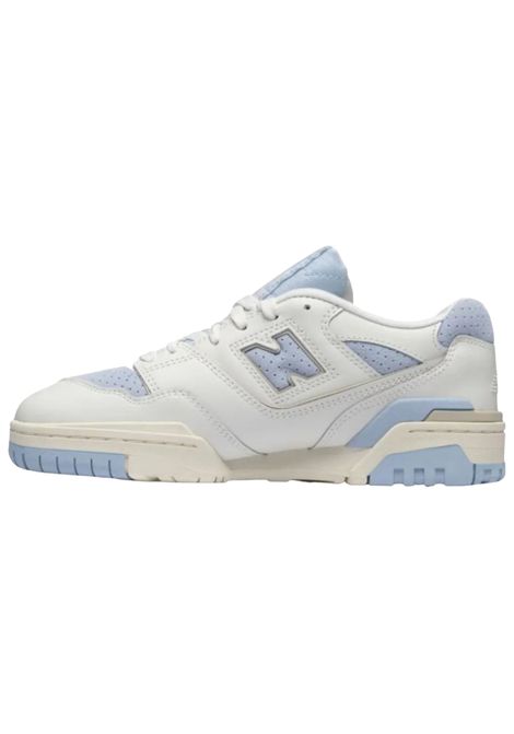 Scarpe unisex bianco/azzurro in pelle NEW BALANCE | PHB550LB/PIABIANCO/AZZURRO