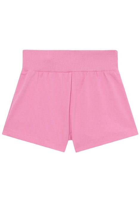 Shorts bambina rosa in cotone Nike | 36L851/MOROSA