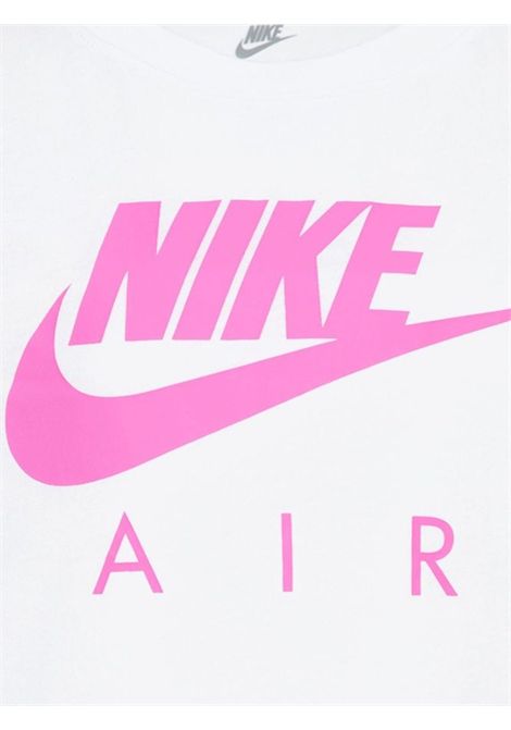 White cotton T-shirt for girls Nike | 36M812/MOBIANCO