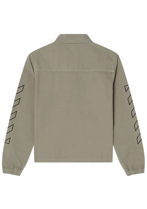 Giubbino bambino verde in cotone OFF WHITE | OBEL002S25FAB001/CEVERDE