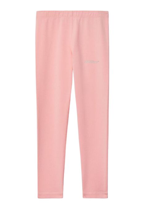 Leggins bambina rosa in cotone OFF WHITE | OGD001S25JER/CEROSA