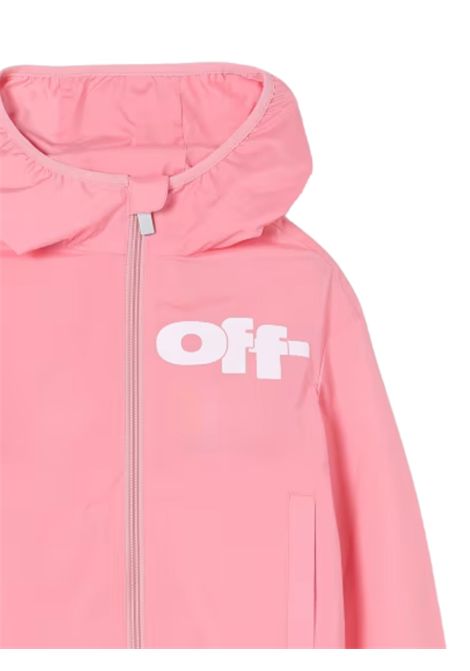 Giubbino bambina rosa antivento OFF WHITE | OGEB004S25FAB001/CEROSA