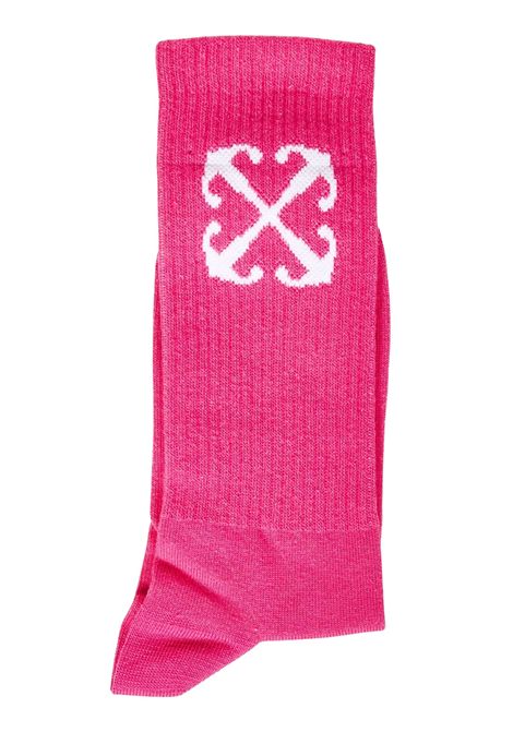 Fuchsia cotton socks for girls OFF WHITE | OGRA003S24KNI00/DELFUCSIA