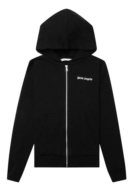 Felpa bambino nera in cotone PALM ANGELS | PBBE002C99/DELNERO