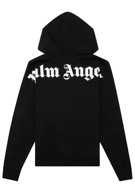 Felpa bambino nera in cotone PALM ANGELS | PBBE002C99/DELNERO