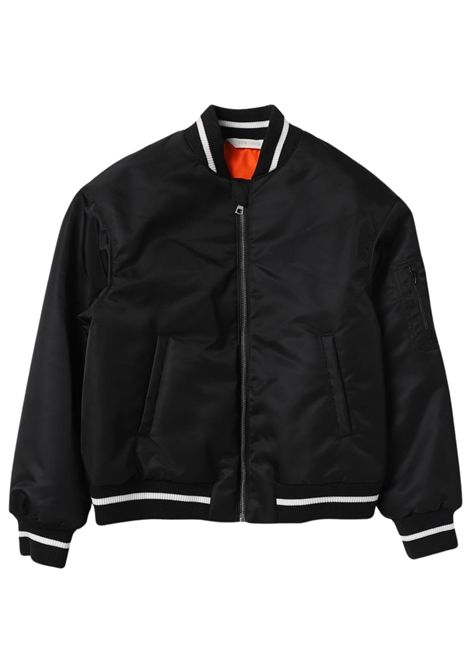 Giubbino bambino nero bomber PALM ANGELS | PBEH002F23FAB/DELNERO