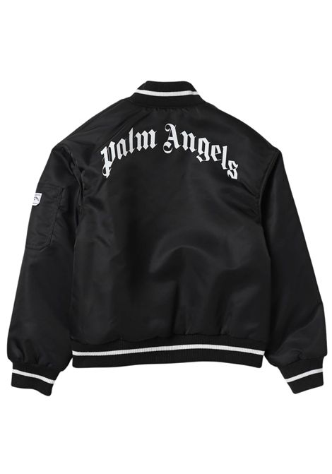 Giubbino bambino nero bomber PALM ANGELS | PBEH002F23FAB/DELNERO