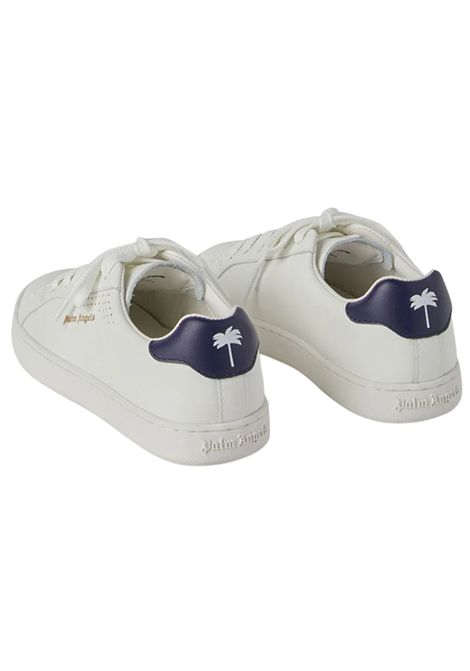 Scarpe unisex bianco/blu in pelle PALM ANGELS | PBIA005F22LEA00/DELBIANCO/BLU