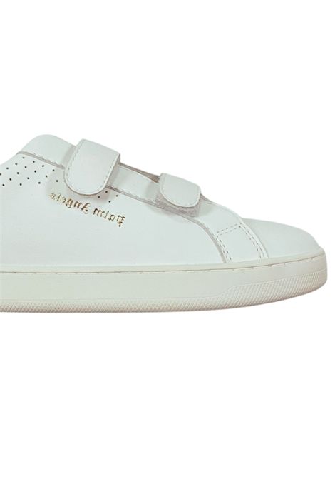 Scarpe unisex bianco/arancio in pelle PALM ANGELS | PBIA006F22LEA/DELBIANCO/ARANCIO