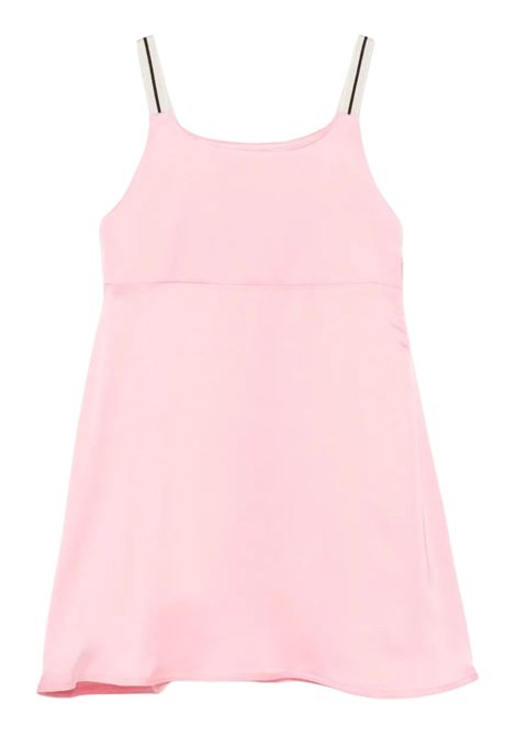 Pink viscose dress for girls PALM ANGELS | PGDJ001S25FLE/DELROSA