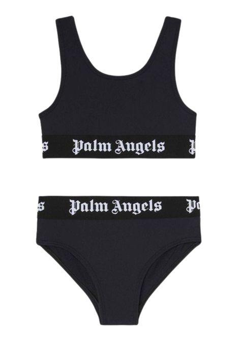 Black girls' swimsuit PALM ANGELS | PGFE002C99JER/DELNERO