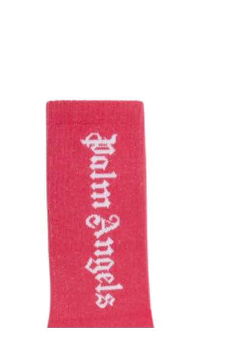 Fuchsia cotton socks for girls PALM ANGELS | PGRA005C99KNI/DELFUCSIA