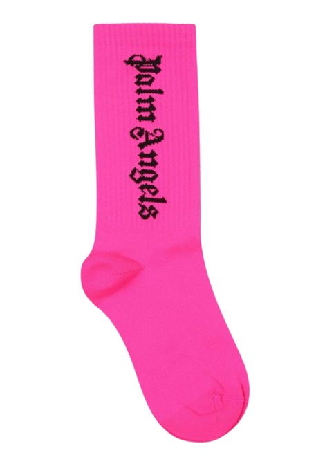 Girls' fluorescent fuchsia socks PALM ANGELS | PGRA005S25KNI/DELFUCSIA
