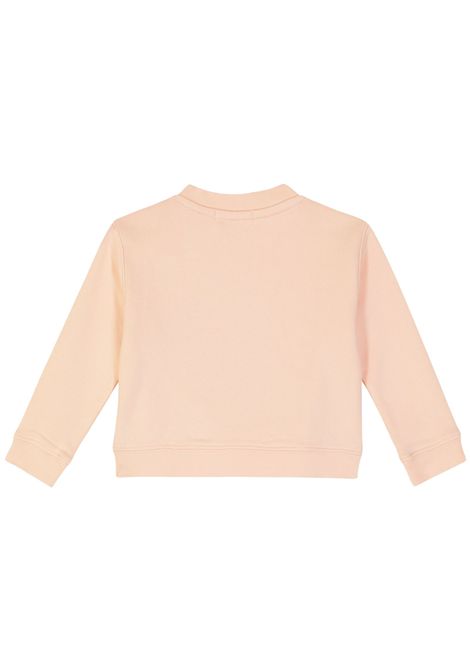 Pink cotton baby sweatshirt PALM ANGELS | PGX001F23FLE/DELROSA