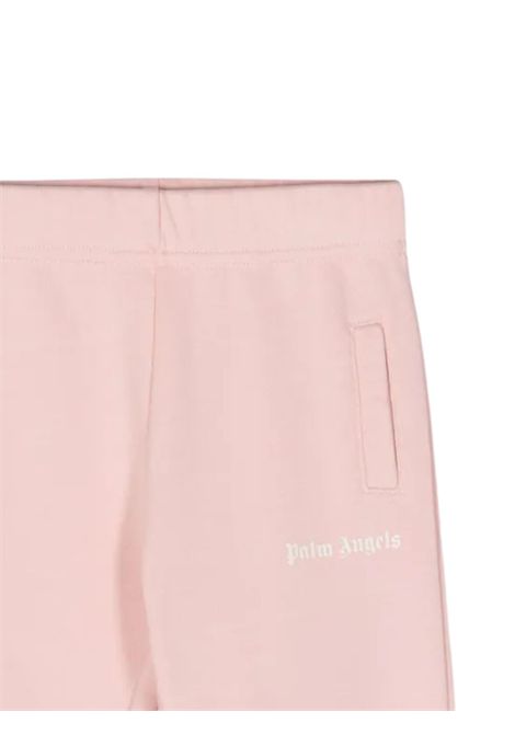 Pink cotton baby trousers PALM ANGELS | PGXD002F22FLE/DELROSA
