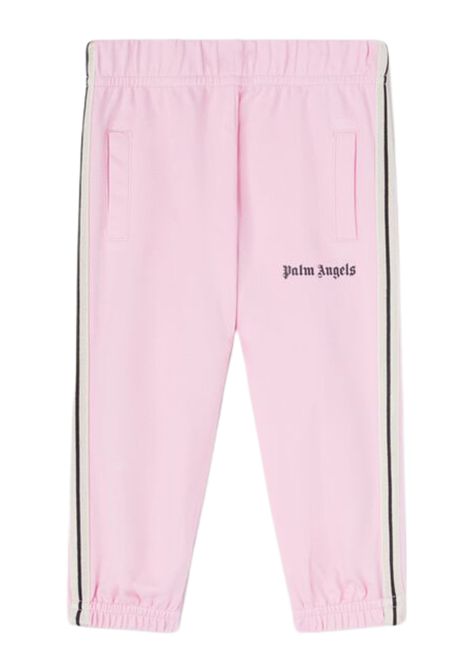 Pink viscose trousers for newborns PALM ANGELS | PGXD002S25FLE/DELROSA