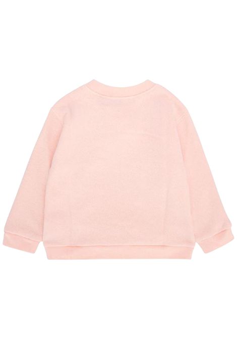 Pink cotton baby sweatshirt PALM ANGELS | PGXW001F22FLE/DELROSA