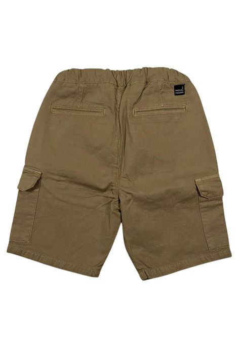 Children's Bermuda shorts in linen and cotton Paolo Pecora | PP2284/SUBEIGE