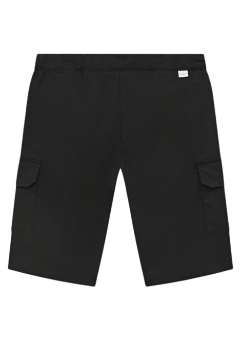 Black cotton Bermuda shorts for children Paolo Pecora | PP3298/SUNERO