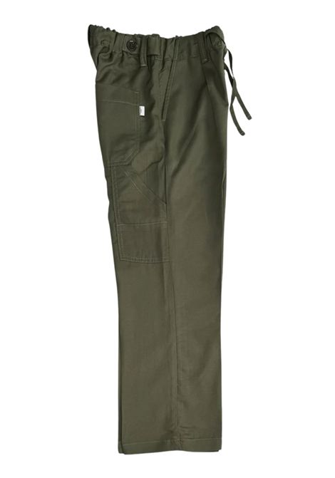 Pantalone bambino in lino e viscosa Paolo Pecora | PP4002/MAVERDE