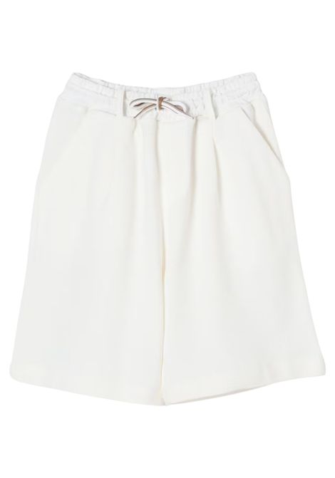 Bermuda bambino in misto cotone Paolo Pecora | PP4021/MABIANCO
