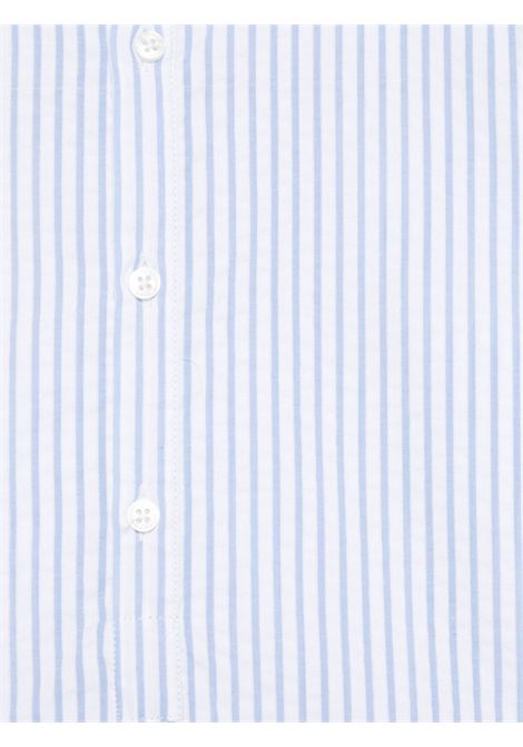 Camicia bambino in lino e viscosa Paolo Pecora | PP4045/MABIANCO/AZZURRO