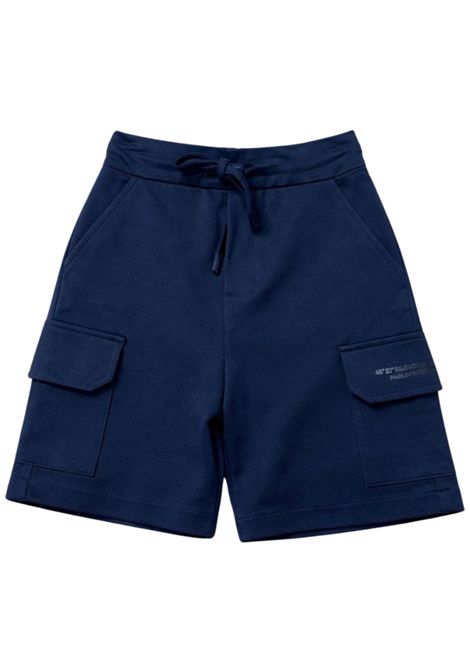 Bermuda bambino blu in cotone Paolo Pecora | PPPP4019/MABLU