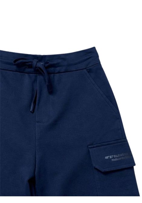 Bermuda bambino blu in cotone Paolo Pecora | PPPP4019/MABLU