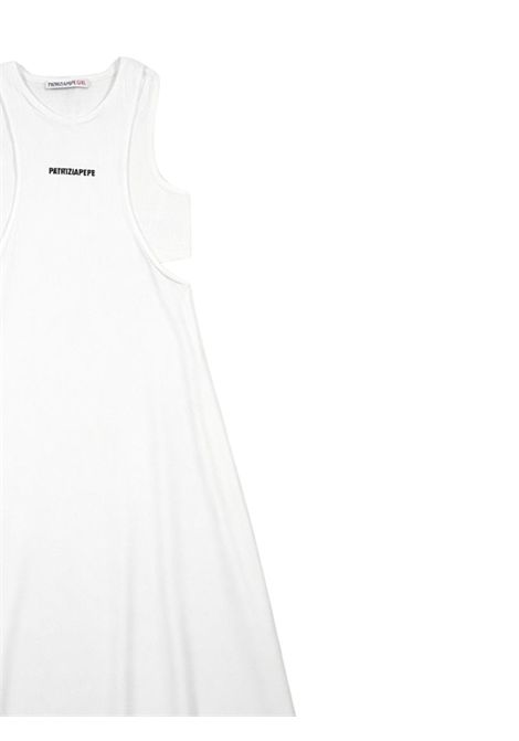 Abito bambina bianco in cotone Patrizia Pepe | 7A0578BIANCO