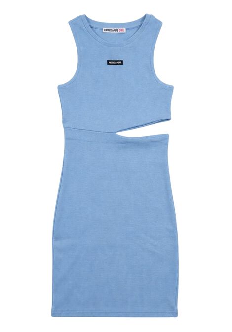 Abito bambina celeste in cotone Patrizia Pepe | 7A0579CELESTE