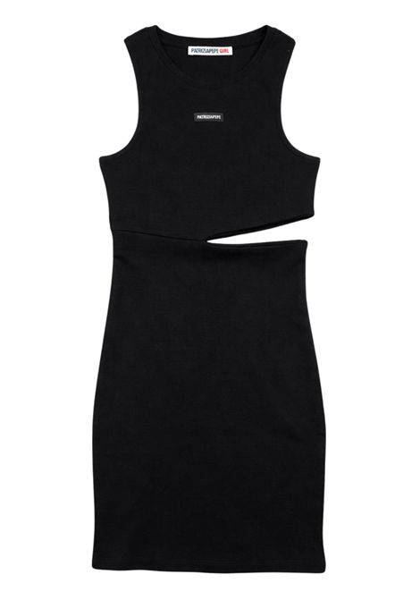 Abito bambina nero in cotone Patrizia Pepe | 7A0579NERO