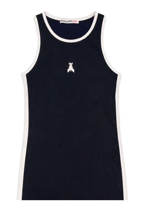 Abito bambina nero in viscosa Patrizia Pepe | 7A0581NERO