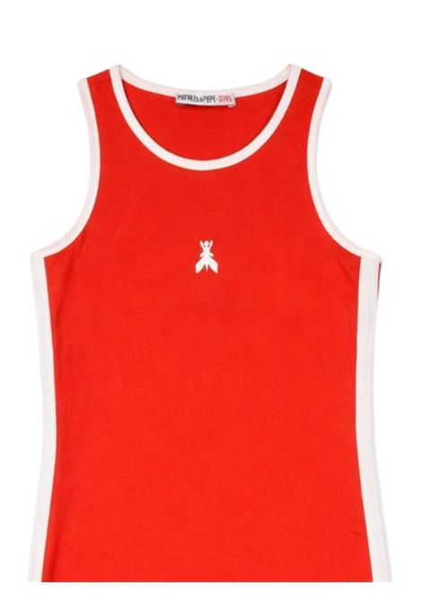 Abito bambina rosso corallo in viscosa Patrizia Pepe | 7A0581ROSSO