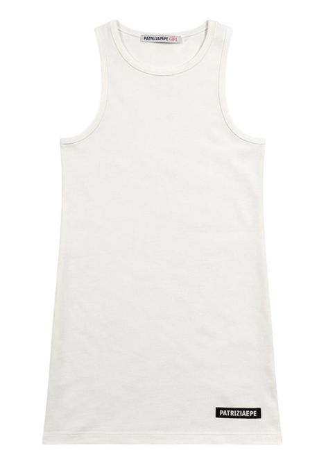 Abito bambina bianco in cotone Patrizia Pepe | 7A0582BIANCO