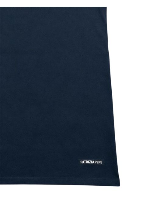 Abito bambina blu in cotone Patrizia Pepe | 7A0582BLU